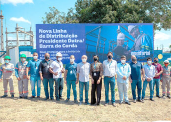 O Dir de Relações Institucionais da Equatorial MA e seu Staff estiveram inaugurando a Nova Linha de Distribuição em Barra do Corda - Foto: Divulgação