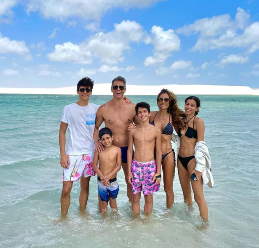 O ator e apresentador global Márcio Garcia visitou Sto. Amaro com a família no último feriado de sete de setembro – Foto: Instagram/Divulgação