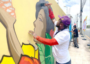 Locais grafitados ganham vida com desenhos coloridos – Foto: Divulgação
