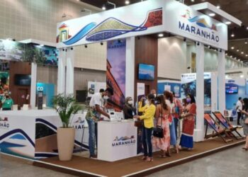 Estande do Maranhão na Abav 2021 é ponto de encontro de empresários e instituições parceiras – Foto: Divulgação