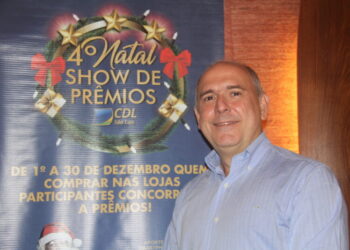 Fábio Ribeiro, Pres. da CDL São Luís, que está a frente da Campanha Natal Show de Prêmios 2021 que acontece nessa quarta, às 16hs, saindo da Praça Panteon para a Rua Grande com o Papail Noel, sua Trupe Natalina e a Banda do Bom Menino – Foto: Divulgação