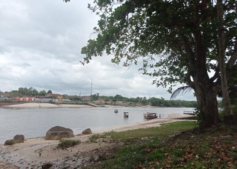 Portal do Rio Munim e Praia Fluvial em frente a Cachoeira Grande no Maranhão, na baixa do nível do Rio Munim – Foto: Vilmar Garcia
