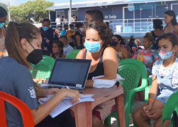 Recepção de pacientes durante a Expedição de Santo Amaro (MA) - Foto: Divulgação SAS Brasil