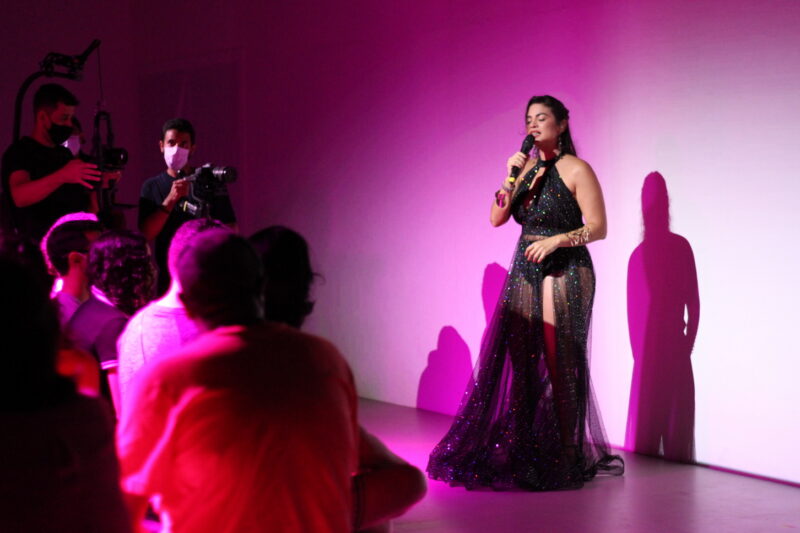 No show intimista e imersivo Flávia Bittencourt desfilou seu talento vocal – Foto: Danielle Vieira