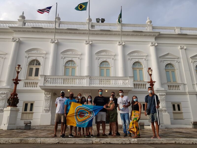 Palácio dos Leões, início da Aula Passeio da Via Mundo no Centro Histórico de São Luís – Foto: Franci Monteles