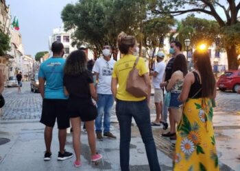 Mapas antigos de São Luís na Aula Passeio no Centro Histórico, alunos percorrem a Praça João Lisboa – Yndara Vasques