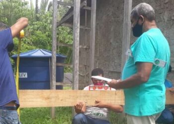 Protocolos sanitários estão sendo respeitados para segurança dos futuros profissionais da construção - Foto: Divulgação