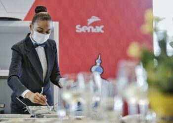 Vencedora da categoria Serviço de Restaurante na Competição Senac de Educação Profissional – Foto: Ascom/Senac