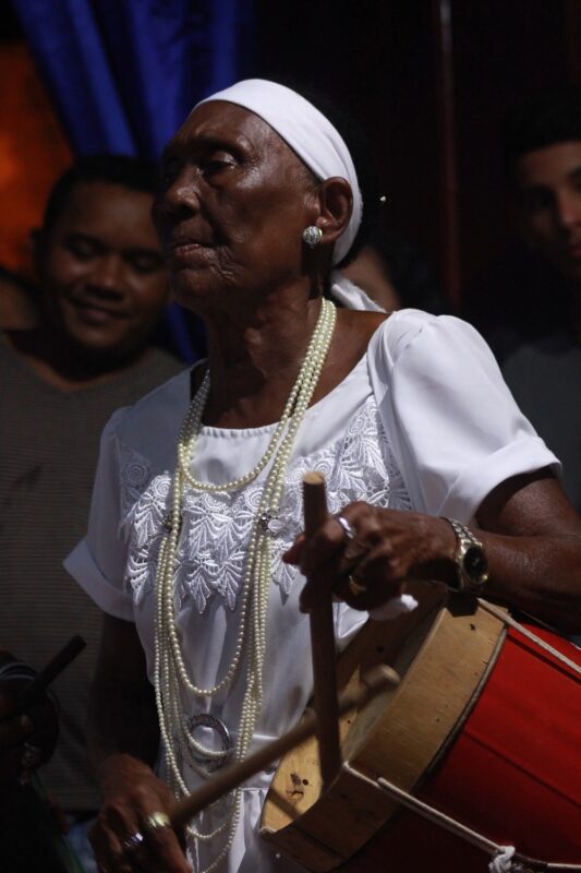 Marlene Silva, Caixeira-Mor do Divino de Alcântara – Foto: Charlles Eduardo