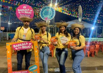 A operadora Maxx, patrocinou a Arena Junina no Rio Anil Shopping, e fez sucesso junto ao público, com ações como Correio Elegante e a Barraca do Beijo – Foto: Divulgação