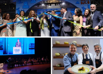Momentos da abertura vda Abav Expo em Olinda, Pernambuco - Foto: Reprodução