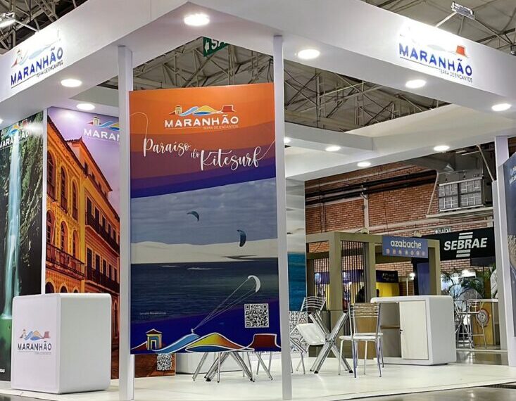 Estande do Maranhão montado no Festival de Turismo de Gramado no Rio Grande do Sul – Foto: Divulgação