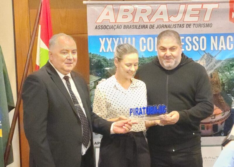 JP Turismo recebe prêmio em Joinville/SC durante Congresso Nacional de Jornalistas