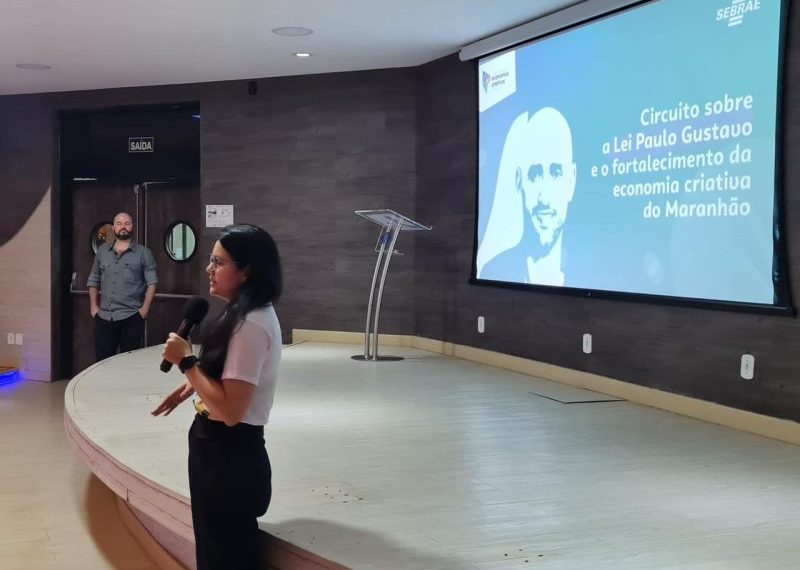 Coordenadora de Produtividade e Transformação Digital do Sebrae, no Maranhão, Danielle Abreu, no Circuito sobre a Lei Paulo Gustavo – Foto: Divulgação