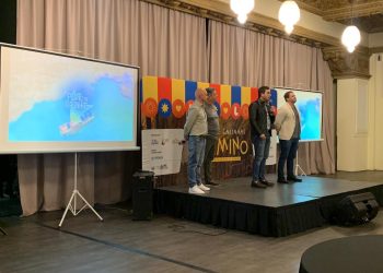 Marcelo Costa, Diretor da Gol Linhas Aéreas Argentina; Otaviano Maroja, Presidente do Porto Galinhas CVB; Eduardo Loyo, Presidente da Empetur e Mário Pilar, Secretário de Turismo de Ipojuca/PE - Foto: Divulgação