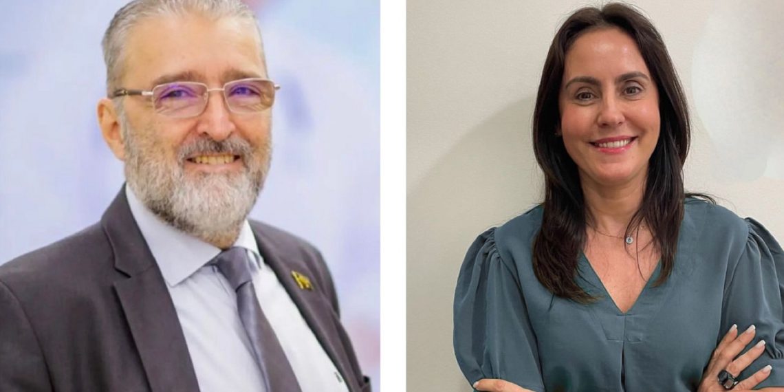 Plínio Túzzolo, Dir. FBAH-MA e Daniela Camarinha, Pres. da FBAH – Foto: Divulgação