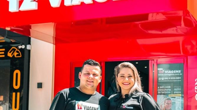 Luana Horn e Leonardo de Azevedo, juntos profissionalmente com a TZ Viagens– Foto: Divulgação