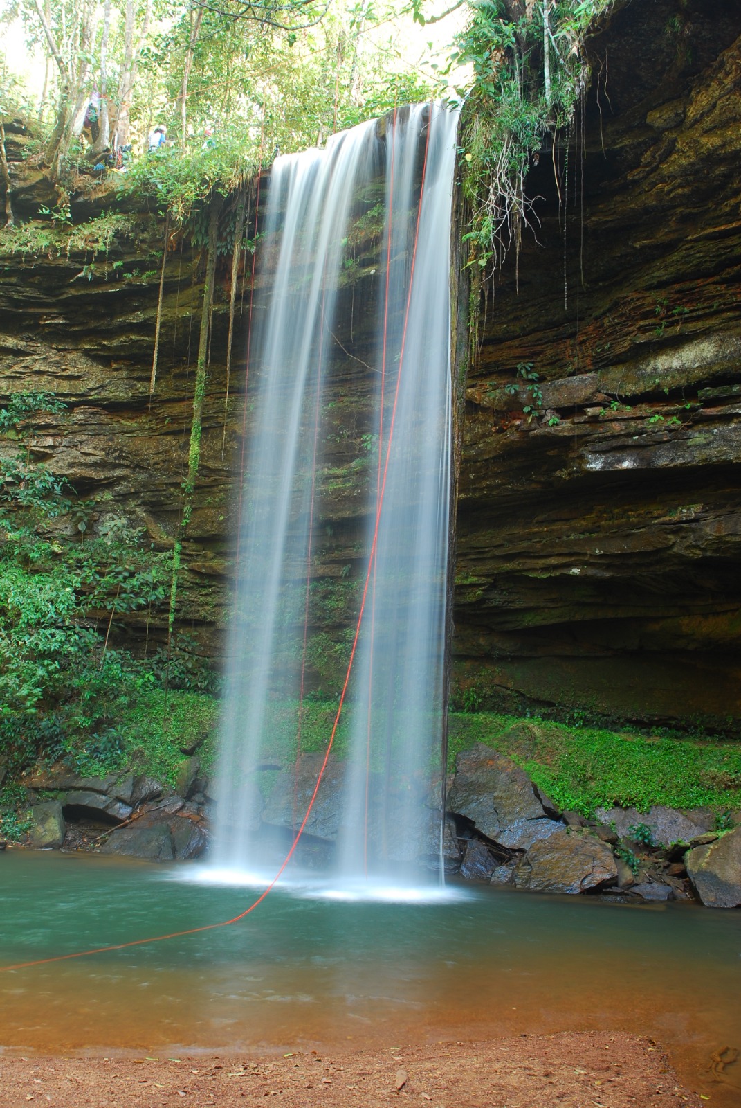 Cachoeira do Evilson, em Taquaruçu a cerca de 30 km de Palmas, no Tocantins – Foto: Thiago Sá