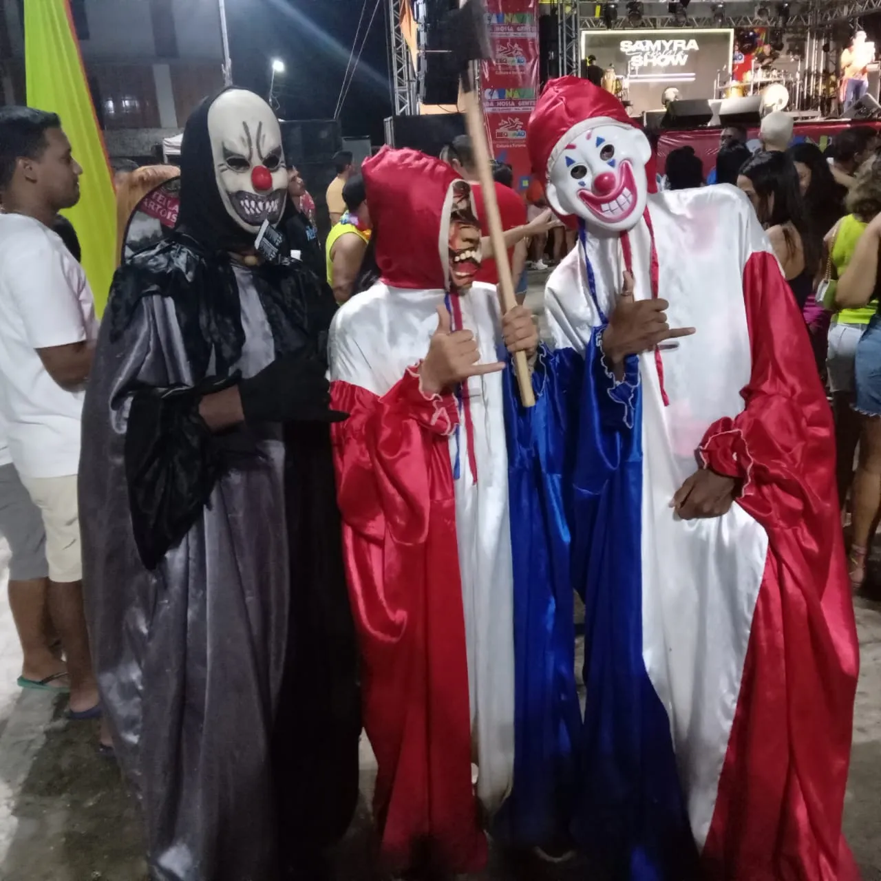 Fantasias deram um colorido especial ao carnaval de rua na cidade de Bequimão – Foto: Divulgação