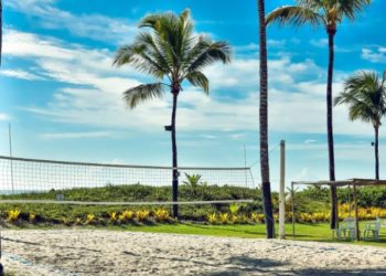 Quadra de Beach Tennis do Transamérica Resort Comandatuba - Foto: Divulgação