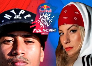 O maranhense Maddhulk e a dançarina Ji Sambati na final do torneio mundial de danças urbanas – Foto: Divulgação