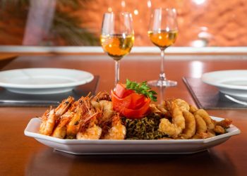 Arroz de Cuxá e Camarão no cardápio do Valparaíso Adventure Park - Foto: Divulgação