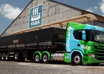 Parceria entre Yara Brasil e VirtuGNL é o primeiro contrato de logística movida a Gás Natural Liquefeito no Brasil que reduz emissão de gases - Foto: Divulgação