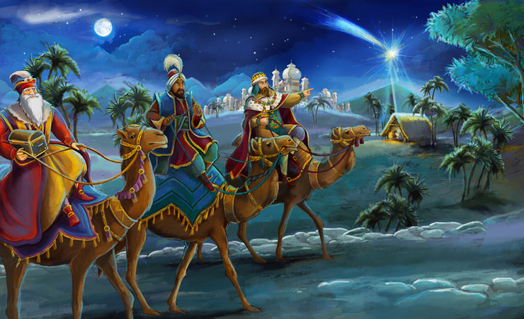 A Estrela do Oriente, na crença cristã, continua orientando os Reis Magos ao Nascimento de Jesus – Foto: Reprodução