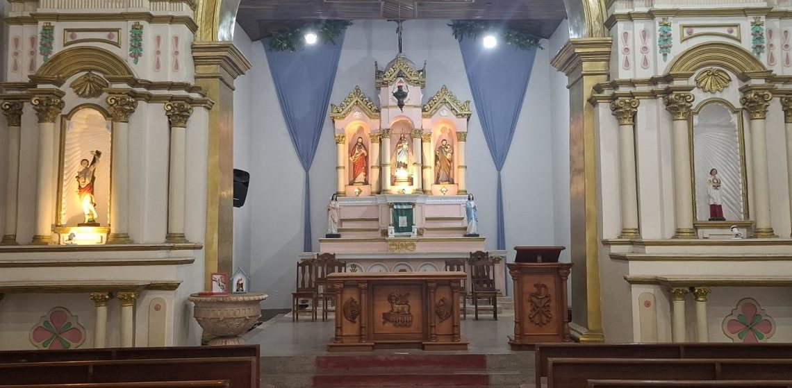 A riqueza nos detalhes do altar da Igreja da Matriz – Foto: Gutemberg Bogéa