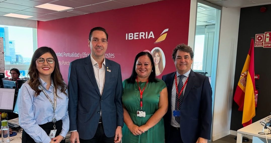 Eduardo Bismarck reuniu com representantes da companhia aérea Iberia, em Madrid, para discutir estratégias de fortalecimento da rota direta entre Madrid e Fortaleza - Foto: Divulgação