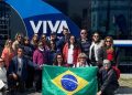 Grupo de agentes de viagem a bordo do VIVA Enjoy: Geotur, Donato, Enzzo Viagens, Novo Mundo, Fortline Turismo, Mulheres pelo Mundo , ASAP, SENATOR e Refina Travel - Foto: Divulgação