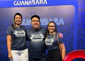 Samia Márcia Costa, integrante do time de marketing Guanabara, Rodrigo Mont’Alverne, gerente de marketing da Guanabara e Hilzidete Moreira, coordenadora de marketing da Guanabara - Foto: Divulgação