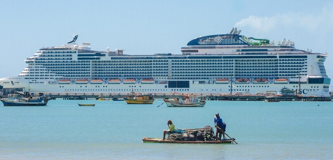 Na temporada de cruzeiros a movimentação em Maceió aquece ainda mais o turismo alagoano – Foto: Divulgação
