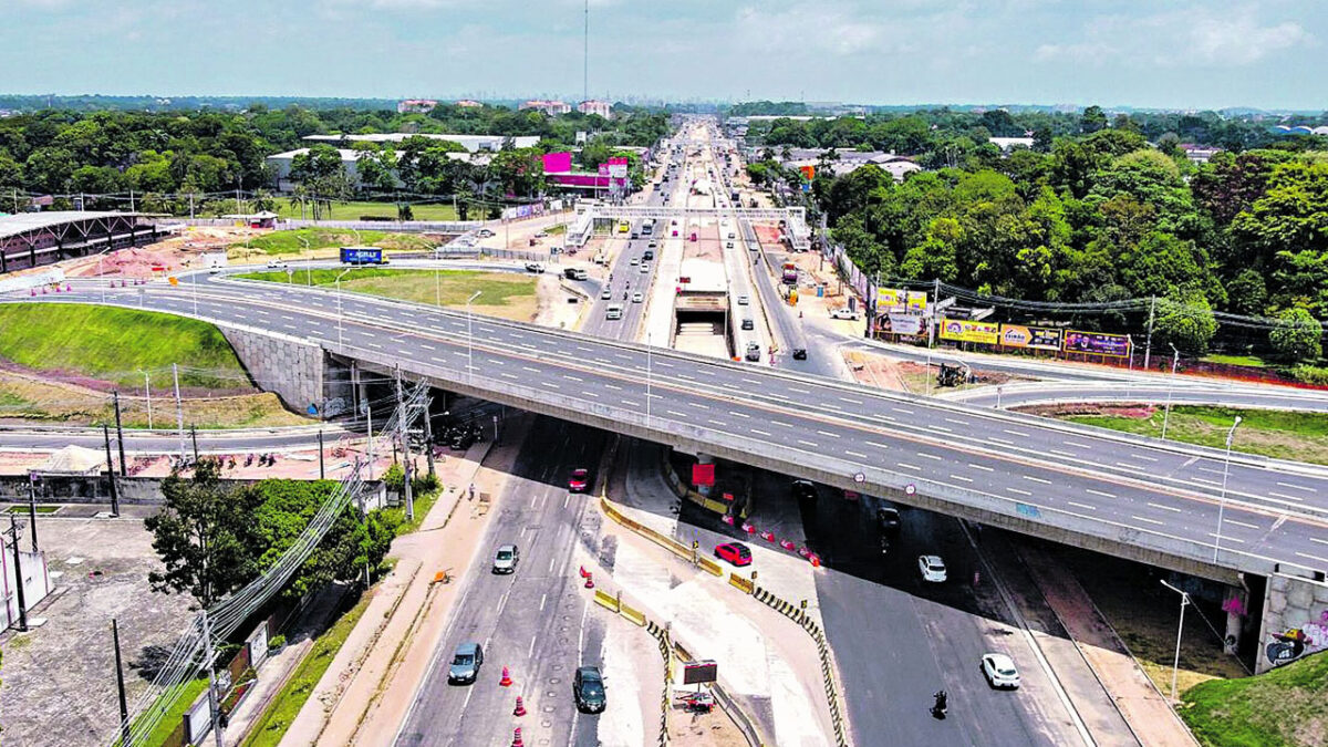 Belém se prepara para receber autoridades mundiais durante a COP 30. Avenidas, elevados e diversas obras dão uma nova estrutura urbana a capital paraense - Foto: Divulgação
