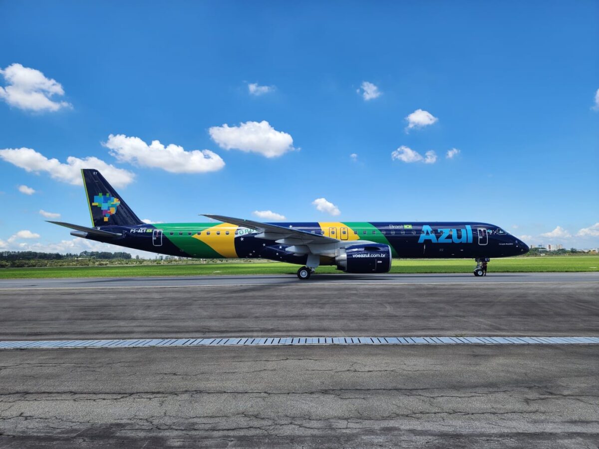 Aeronave Embraer 195-E2 da Azul - Foto: Divulgação
