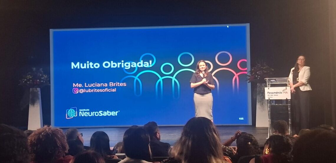 Luciana Brites, Universidade Mackenzie, Mestre em Educação e CEO do Instituto NeuroSaber, durante palestra “Educação Inclusiva e Equidade: Estratégias para a redução das desigualdades educacionais e sociais” - Foto: Divulgação