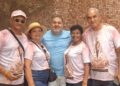 Um encontro de maranhenses: Gersinho, Márcia, Gutemberg, Esmeralda e João - Foto: Hilda Bogéa