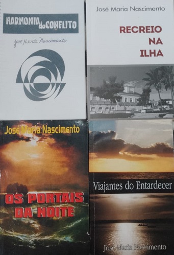 Quatro capas de obras literárias do poeta José Maria Nascimento - Foto: Divulgação