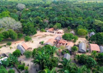 Vista área da comunidade de São Benedito dos Colocados - Foto: Elson Paiva