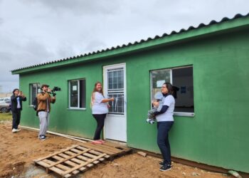 É mais um espaço para a comunidade, construído no bairro Sarandi, na zona norte, como apoio após o impacto das enchentes que atingiram o Sul em 2024 - Foto: Divulgação