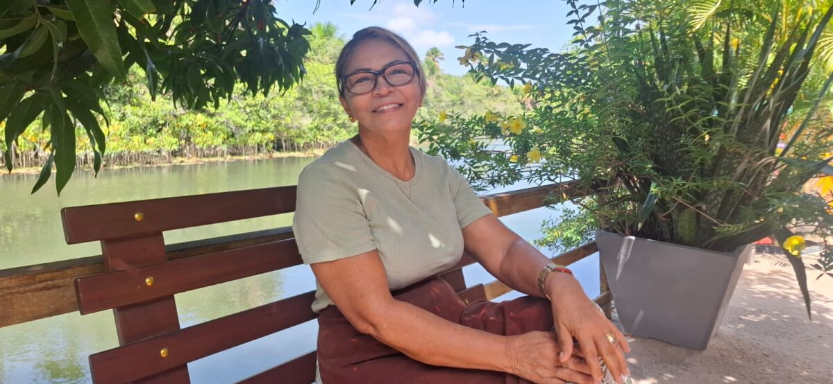 Lila Brito, proprietária do Balneário Recanto - Foto: Gutemberg Bogéa