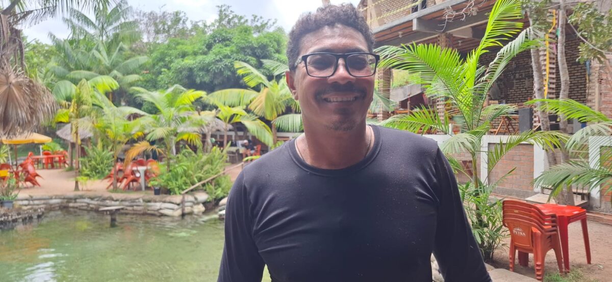 Jadilson Vale dos Santos, proprietário do Balneário São Sebastião - Foto: Gutemberg Bogéa