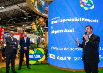 A parceria entre a Azul e a Embratur integra os esforços de promoção internacional do turismo brasileiro e de ampliação do fluxo de visitantes ao longo do ano - Foto: Márcio Menasce