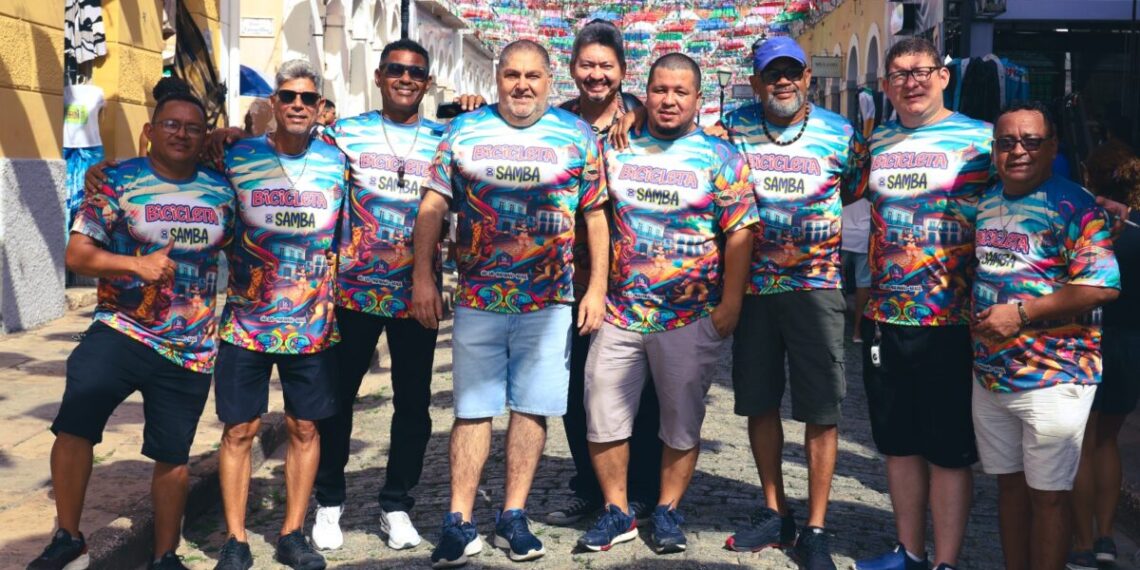 Bicicleta do Samba exalta dois patrimônios mundiais maranhenses em sua festa carnavalesca, o Centro Histórico de São Luís e os Lençóis Maranhenses - Foto: Marcos Paulo Silva Pereira