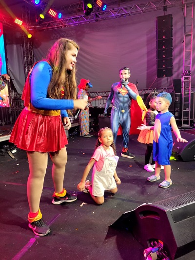 Animação da programação infantil no Carnaval de Bequimão ficou por conta do Grupo SLZ - Foto: A. Garcia
