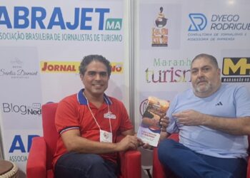 Rodrigo Martins, Secretário de Turismo de Cultura de Bequimão e Gutemberg Bogéa, Presidente da Abrajet Maranhão - Foto: Divulgação