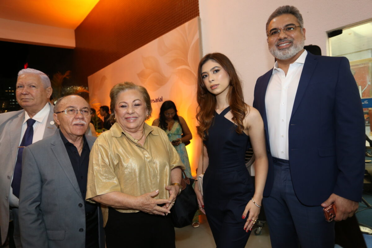 O Presidente da Fecomércio – MA Maurício Feijó e a esposa Ana Célia Feijó com a neta Ana Clara e o genro, empresário Anderson Bentes - Foto: Danielle Vieira