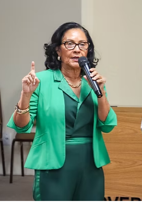  Socorro Araújo, Secretária de Estado de Turismo, durante evento realizado, no auditório do Edifício João Goulart, no Centro de São Luís - Foto: Divulgação