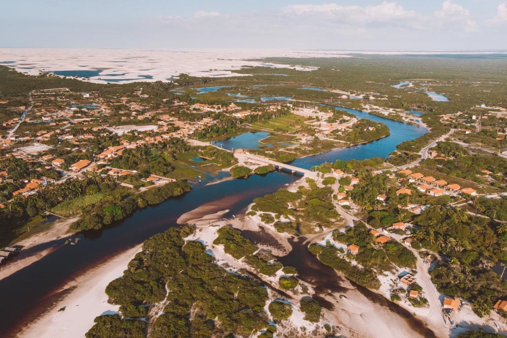 Santo Amaro, um dos portais de entrada do Parque Nacional dos Lençóis Maranhenses - Foto: Reprodução