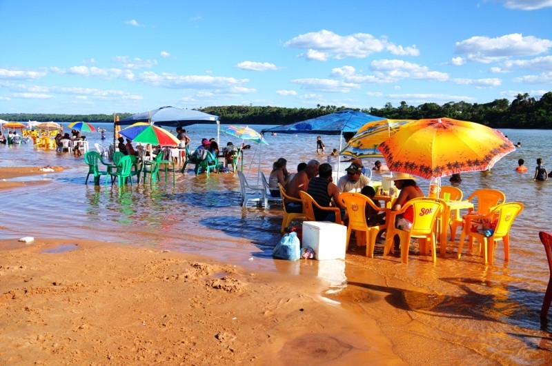 Praia da Amizade, Sampaio, no extremo norte tocantinense - Foto: Arquivo Setur/TO
